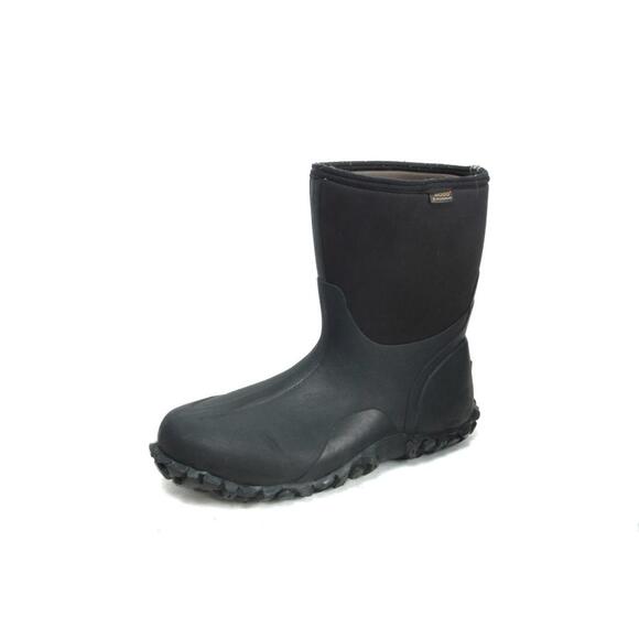 Bogs Classic Mid Black Waterproof Winter Boots Rain boots Shoes Size 17 M - Picture 1 of 13